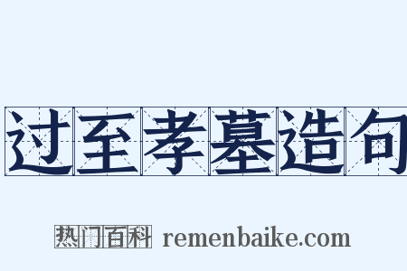 过至孝墓造句是什么意思的图片